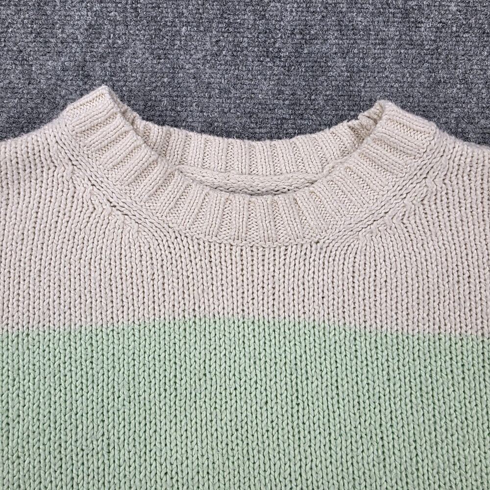 American Eagle Sweater Womens Small Striped Crewneck Pullover Knit Casual Preppy - Picture 10 of 16